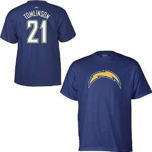   Chargers Ladainian Tomlinson Name & Number T Shirt: Sports & Outdoors