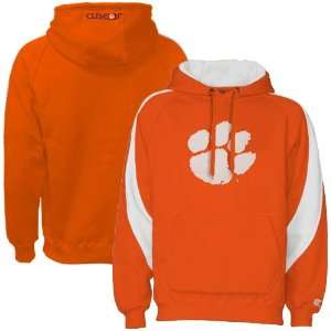  Clemson Tigers Orange Varsity Hoody Sweatshirt: Sports 