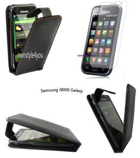 Leder Hülle Tasche für Samsung i9000 Galaxy + Folie  