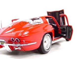 Brand new 118 scale diecast 1965 Chevrolet Corvette red by Maisto.
