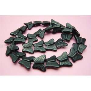   13x15mm Butterfly Beads, 30 Pcs Black Obsidian Arts, Crafts & Sewing