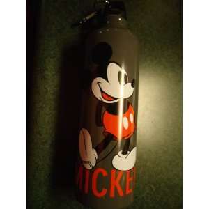 Disney Store Mickey Mouse Gray 24 oz Metal Water Beverage Bottle with 