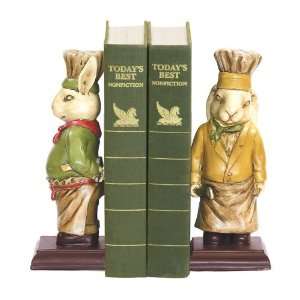Chef Bunny Bookends (Set Of 2) 91 2799 