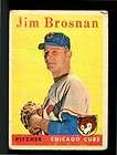 JIM BROSNAN cubs 1958 TOPPS # 342 GOOD