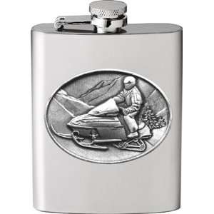  Snowmobile Stainless Steel Flask