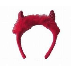   Sequin Devil Horns with Fur Costume Accessory: Office Products