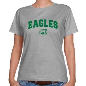  Michigan Eagle T Shirts : Eastern Michigan Eagles Ladies Ash Logo 