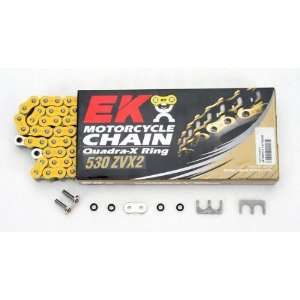 EK Chain 530 ZVX2 Chain   120 Links   Yellow, Chain Type: 530, Chain 