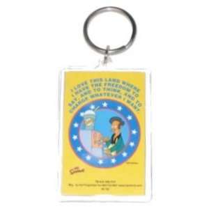  Simpsons Apu Love This Land Lucite Keychain SK162 Toys 