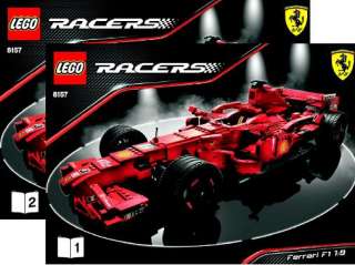 LEGO Racers Bauplan Instructions 8157 Ferrari F1 1:9  
