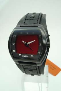 Fossil Uhr Uhren Herrenuhr Armbanduhr BG2196 Bic Tic Lederband schwarz 