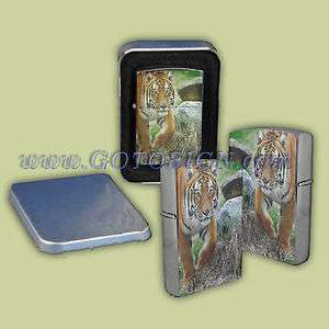 Personalized Custom Photo  Flip Top Chrome Lighter with case  
