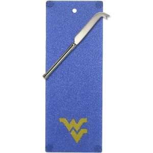  West Virginia Mountaineers Blue Cutting Board & Silver 
