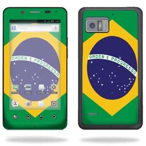   Cover for Motorola Droid Bionic 4G LTE Cell Phone   Brazilian flag
