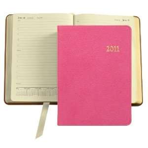  Graphic Image 2011 Daily Journal, Goatskin Leather, Pink 