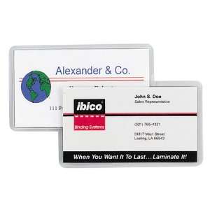  GBC(R) Clear Laminating Pouches, Business Card Size, 5 Mil 