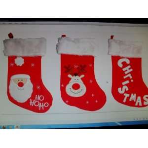  Christmas Assorted stockings   One Only Random Design   (X 