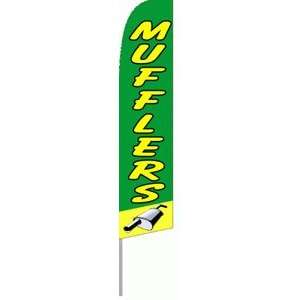  Ad Banner Flutter Flag 16 Complete Kit, Mufflers Office 