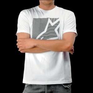  Alpinestars Linear T Shirt   Large/White/Black: Automotive