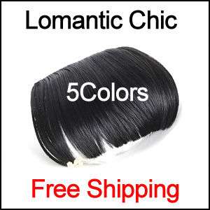 HAIR EXTENSION CLIP ON BANGS 5COLOR★Lomantic Chic Bang★  