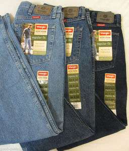 Mens Wrangler 5 Star Denim Jeans Regular Relaxed & Carpenter Fit UP 