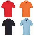   Cotton Pique Slim Fit Polo Shirt Tennis Sport Red Blue Orange