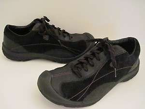 Keen Black Leather Lace up Oxfords Womens sz 12  