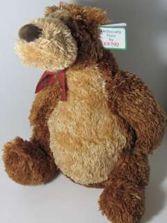   BROWN TEDDY BEAR PLAID BOW Stuffed Plush Animal NEW NWT 46129  