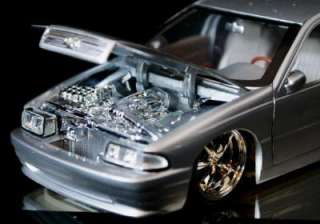 1996 Chevrolet Impala SS DUB CITY Diecast 124 Scale   Silver wFlame 