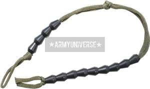 Olive Drab Polyester Cord Military Black Pace Counting Beads 