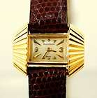 Vintage Jaeger LeCoultre Solid 18ct Gold rare back wind Ladies Watch 