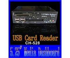 USB 2.0 HUB Card Reader All in 1 Front Panel Internal Support 2.5 3 