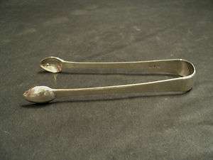   PAIR OF ANTIQUE GEORGIAN STERLING SILVER SUGAR TONGS, c. EARLY 1800s