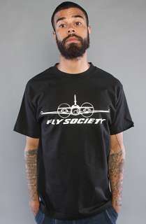 Fly Society The Twin Tee in Black  Karmaloop   Global Concrete 