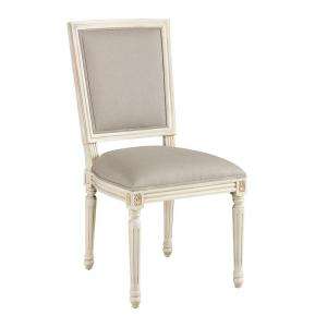   Antique White Square Back Side Chair 0443310410 