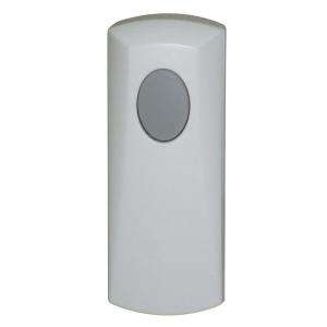 Honeywell Add on / Replacement Wireless Door Chime, White, Push Button 