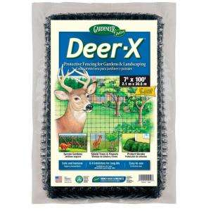 Deer X 7 ft. x 100 ft. Dalen Products Black Polypropylene Protective 