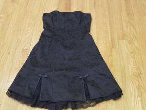 Byerwear Too Black Strapless Party Dress Size 13 CUTE  