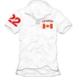CANADA white POLOSHIRT S M L XL XXL KANADA  Sport 