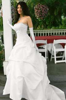 Strapless Bustled Corset Wedding Dress Gown, Brand New, Size 24 Ivory 