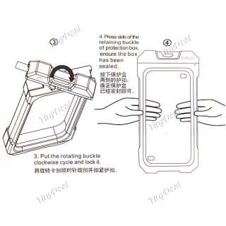 White Genuine iPega Waterproof Protective Case Box for iPhone 4G/4S 