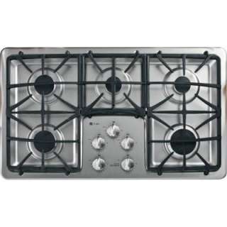 GE 36 In. Deep Recessed Gas Cooktop in Stainless Steel PGP966SETSS at 