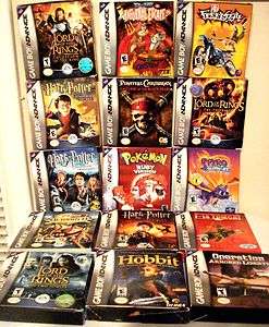 Lot of Game Boy GB Advance Boxes Manuals Empty Boxes NO GAMES  
