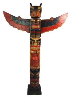 Totem Marterpfahl Totempfahl Indianer 100cm  