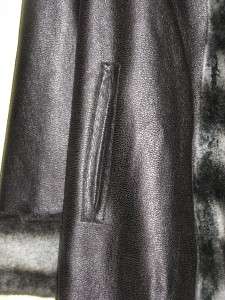   illusion reversible faux fur coat plus size 1x $ 429 two coats in one