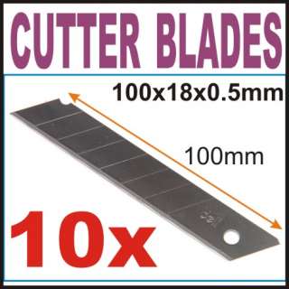 CUTTER BLADES Knife cutting paper 100 x18 x 0.5mm thickness Stationery 
