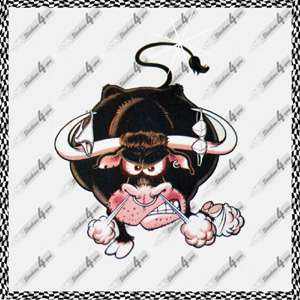 COMIC Aufkleber ANGRY BULL * STIER BULLE STICKER DECAL  
