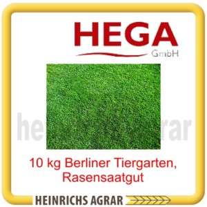 10 kg Hega Berliner Tiergarten Saatgut Rasensamen Gras  