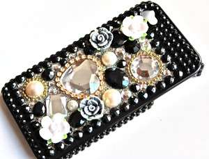 iPhone 4 STRASS Cover Hard Case BLING 3D glitzer hülle  