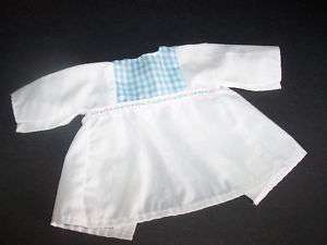 14 16 Vintage Factory White w/Blue Check Dress or Top  